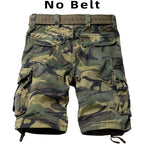 Camo Cargo Shorts For Men Cotton Casual Wild Outdoor Work Relaxed Fit Shorts With Multi-Pocket
