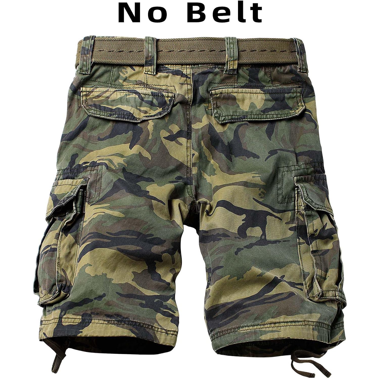 Camo Cargo Shorts For Men Cotton Casual Wild Outdoor Work Relaxed Fit Shorts With Multi-Pocket