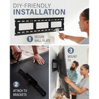 Sanus Tilting Tv Wall Mount Bracket For 37" To 80" Displays Up To 130Lbs- Universal Low Profile Design W/ 10 Degree Tilt - Premium Tv Mount Perfect For Oled & Qled