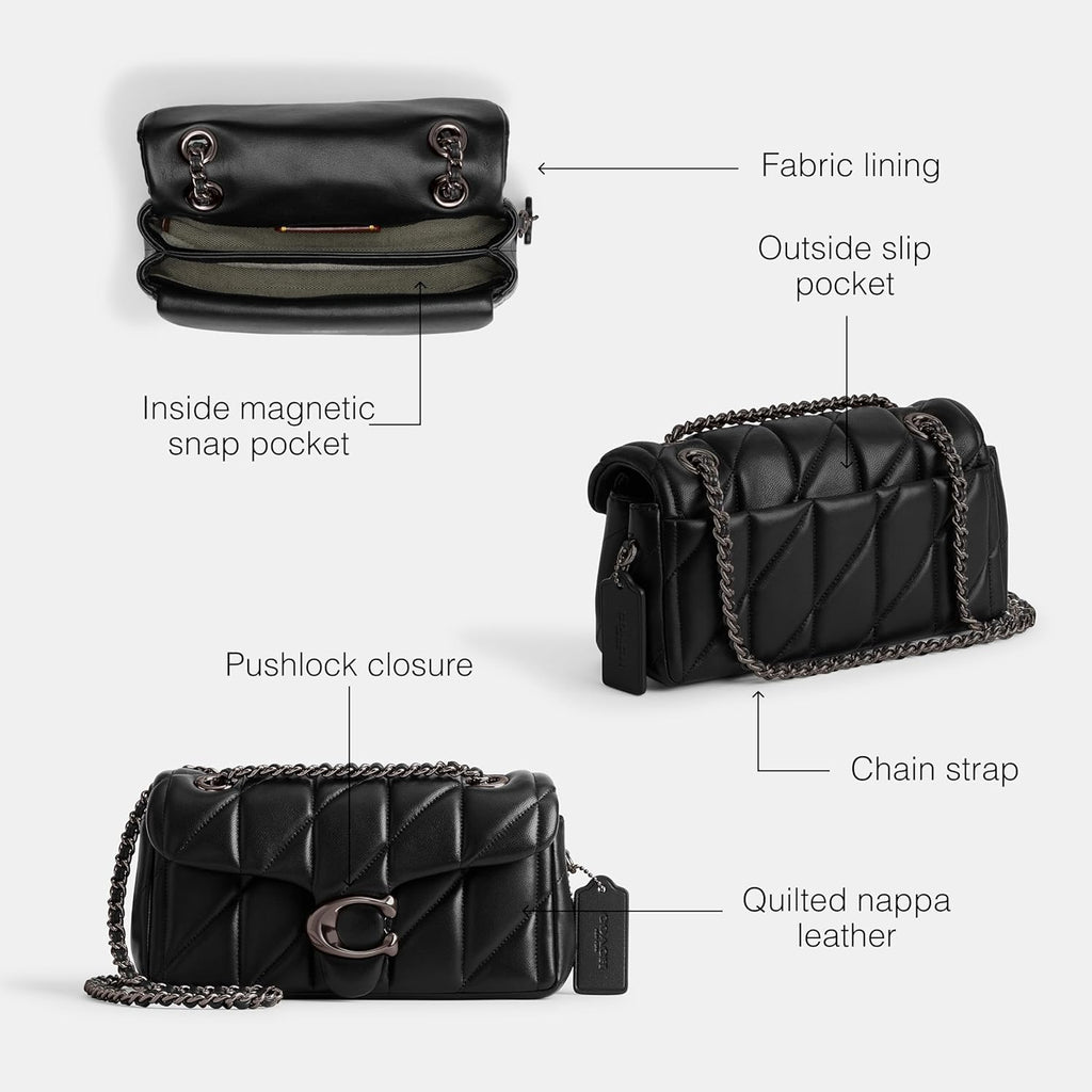 Coach Quilted Tabby Shoulder Bag 20 with Chain