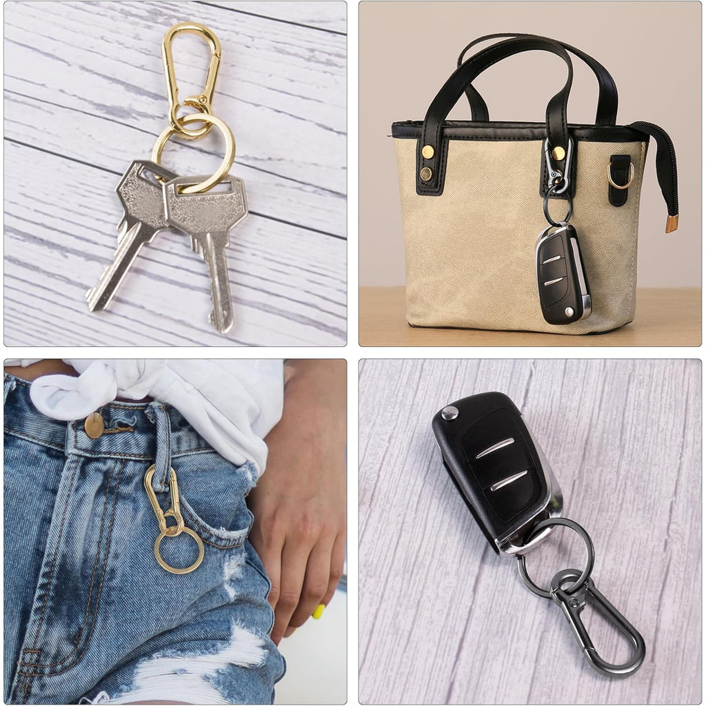 Metal Keychains Keyring Clip Holder Organizer Key Chain Ring For Accessories Women Men, Home Car Keys