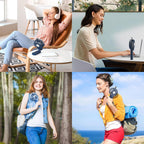 Portable Handheld Misting Fan, Nano-Mist Humidifier For Skincare & Makeup, 180° Foldable Desk Fan, Rechargeable Water Spray Fan For Disney Beach Cruise Essentials, Summer Gifts For Women Man Girls