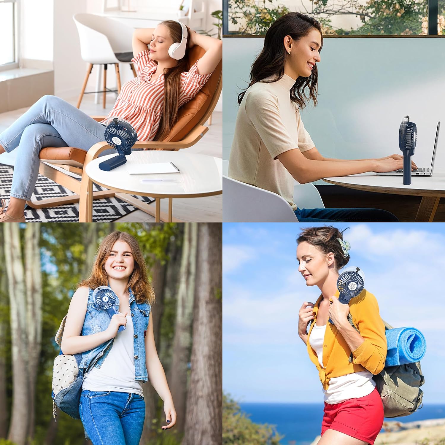 Portable Handheld Misting Fan, Nano-Mist Humidifier For Skincare & Makeup, 180° Foldable Desk Fan, Rechargeable Water Spray Fan For Disney Beach Cruise Essentials, Summer Gifts For Women Man Girls
