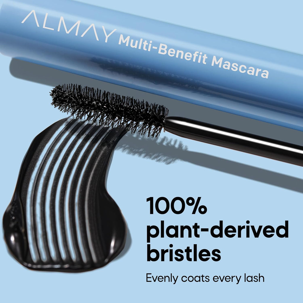 Almay Multi-Benefit Mascara, Volumizing + Lengthening, Hypoallergenic, 502 Black