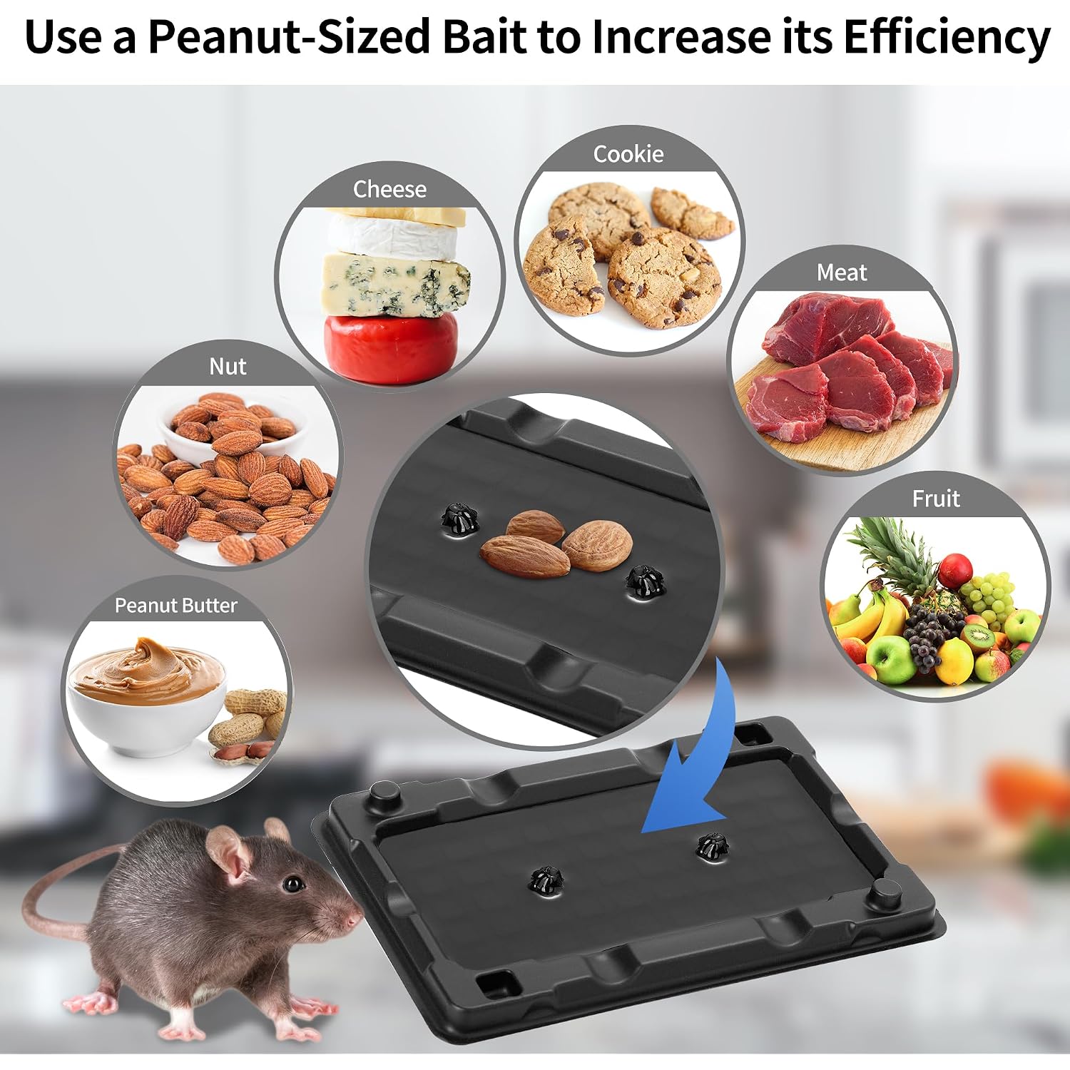 Mouse & Insect Traps 12 Pack, Heavier Sticky Traps With Non-Toxic Glue For Small Mice & Insects. Sticky Mouse Traps Indoor For Home, Easy To Set
