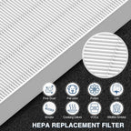 Hpa300 Hepa Air Purifier Filter R For Honeywell Air Purifier Hpa100/200/300 | Also For Honeywell 5000 Series, 6 Pack Hepa Filter Compatible With Honeywell R Filter (Hrf-R3 & Hrf-R2 & Hrf-R1)