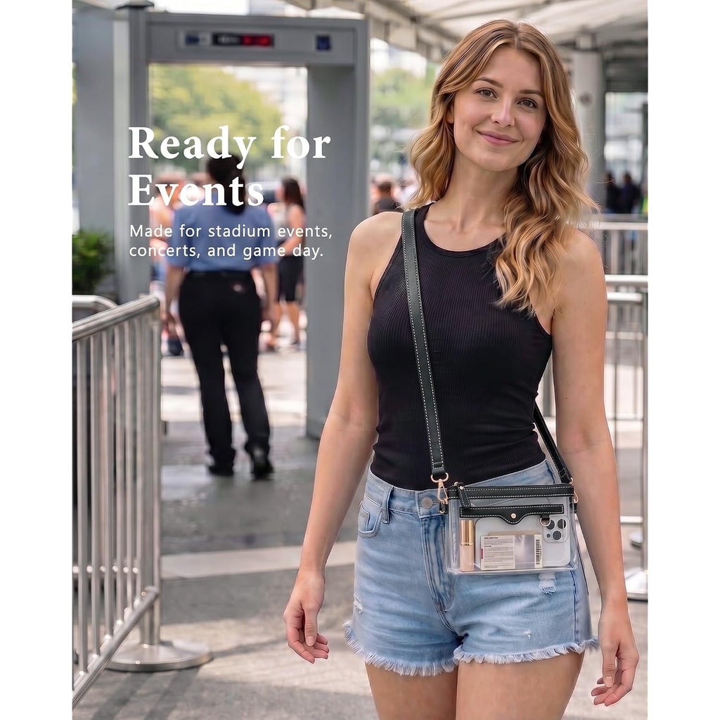 Small Clear Bag For Stadium Events, Stadium Approved Clear Purse For Women,