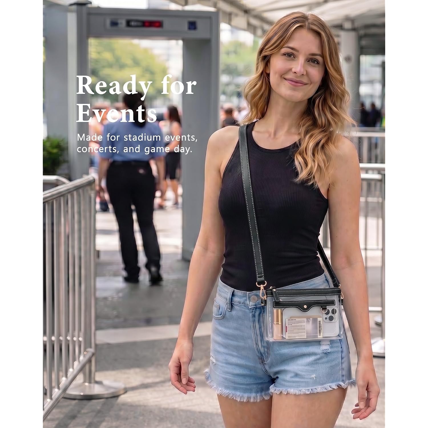 Small Clear Bag For Stadium Events, Stadium Approved Clear Purse For Women,