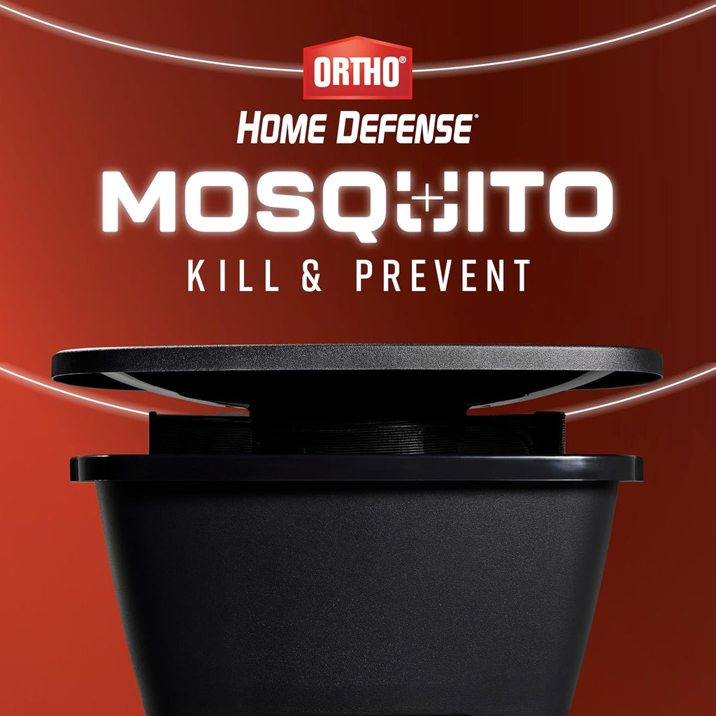Ortho Home Defense Mosquito Kill & Prevent, 1 Mosquito Station & 2 Bands | Controls Mosquitoes And Larvae, Silent, Easy-To-Use, Mosquito Killer Protects Up To 4,300 Sq. Ft., 2 Months Protection