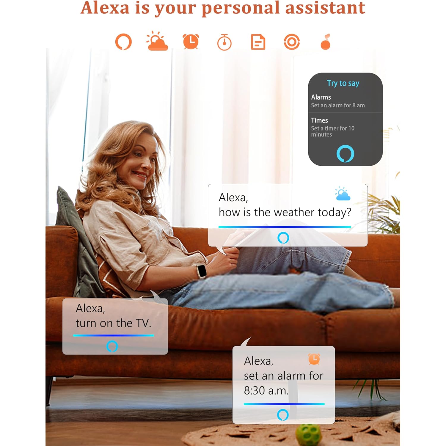 Lodimeke Smart Watch, Alexa Built-In, Answer/Make Calls 44Mm Smartwatch Women Men, 1.83" Sports Watch Ip68 Waterproof, Heart Rate Spo2 Sleep Stress Monitor, Step Counter Watch For Android & Ios Phone