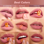 Colorgram Nude Blur Tint 03 Lovely Fig | K-Beauty Makeup, Soft-Focus Matte Lip Stain, 2-In-1 Lip & Cheek