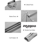 Button Down Shirts for Women Striped Collared Long Sleeve Blouses Dressy Casual Work Office Tops