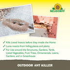 Neudorff Outdoor Ant Killer, Ant Bait Granules 1 Lbs Treats Up To 2,000 Sq. Ft. & Lasts Up To 4 Weeks, Home Perimeter Treatment For Organic Gardening, Insect Bait Attracts And Kills (1 Lb. (Ants))