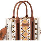Wrangler Aztec Tote Bag for Women Boho Shoulder Purses and Handbags
