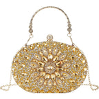 Suhatjia Rhinestone Evening Clutch Purses for Women Evening Weddings,Party Purses Crystal Diamond Glitter Sparkly Handbag