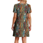 Wiholl Boho Summer Dresses For Women Casual Loose T Shirt Dress With Pockets Beach Vacation Outfits S-4Xl