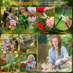 4-Pack Multifunctional Garden Scissors Set-Bidmli Stainless Steel Pruning &Floral Shears With One-Piece Handle Blades For Tree Pruning, Flower Trimming, And Fruit Picking Tasks At Home&Garden Tool.