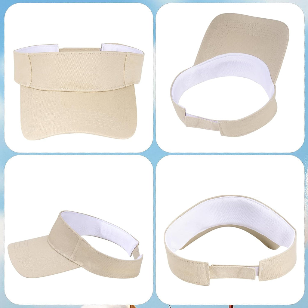 Dxhycc Sport Sun Visor Hats for Women Men, Adjustable Cotton Ball Caps Sun Caps for Golf, Running, and Outdoor Activities