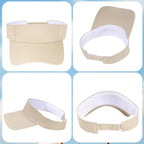 Dxhycc Sport Sun Visor Hats for Women Men, Adjustable Cotton Ball Caps Sun Caps for Golf, Running, and Outdoor Activities