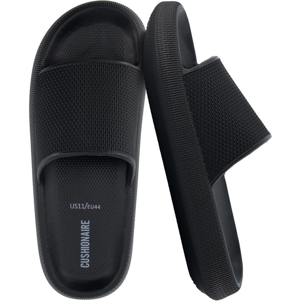 Cushionaire Feather Eva Mens Sandals – Slip On Recovery Slides, Lightweight Water Shoes For Men