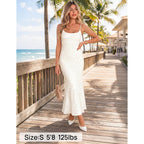 Zesica Women'S Summer Floral Spaghtti Straps Midi Dress 2026 Bodycon Sleeveless Square Neck Casual Beach Long Dresses