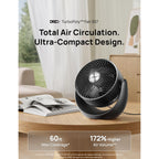 Dreo Fan For Bedroom, Table Air Circulator For Whole Room, 11 Inch, 60Ft Strong Airflow, 120° Adjustable Tilt, 20Db Low Noise, Quiet, 3 Speeds, Desk Fan For Home,Office, Kitchen