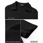 Womens Short Sleeve Work Shirts Summer V Neck Business Casual Polo Tops 2026 Fitted Basic Office Blouses