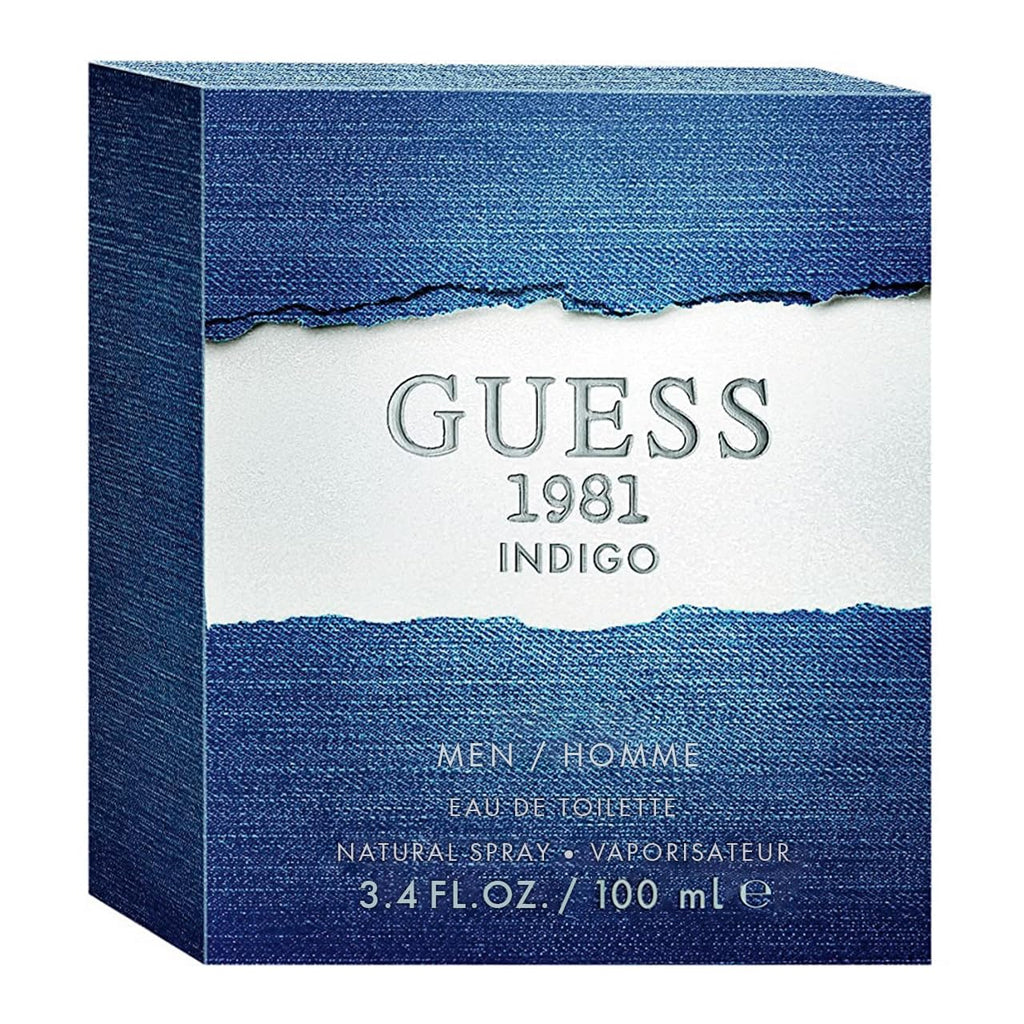 Guess Factory Men'S Guess 1981 Indigo 3.4 Oz 100 Ml Eau De Toilette Spray For Men,10009396