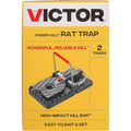 Victor Power Kill Rat Trap, 2-Pack Of Easy Set Reusable Rat Traps | Large Heavy Duty Snap Traps For Indoor And Outdoor Rodent Pest Control, High-Impact Kill Bar, Mounting Holes