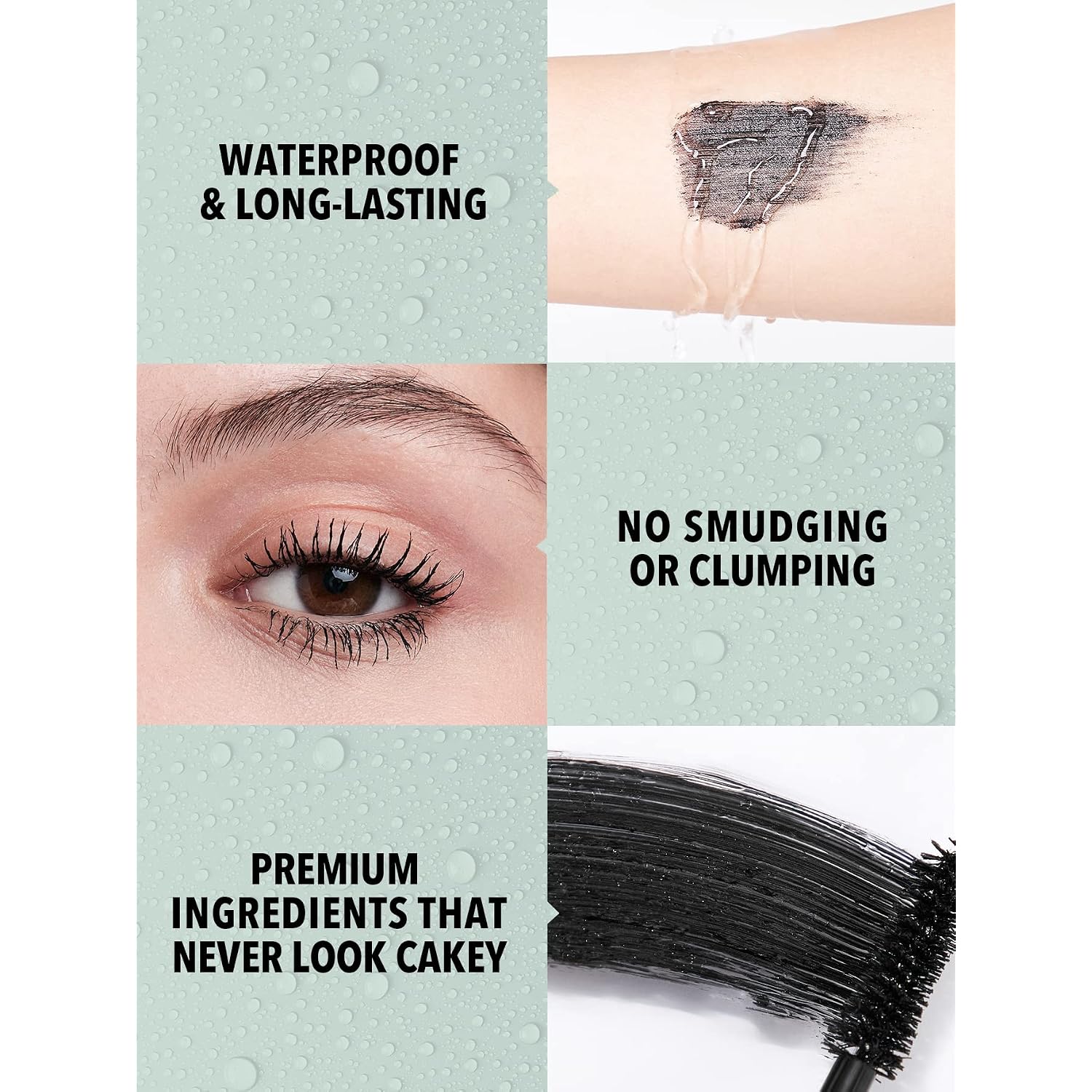 Sheglam 2 In 1 Black Volume And Length Waterproof Mascara Long Lasting Dual-Ended Tubing Eye Makeup
