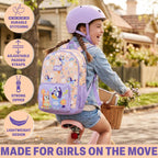 Get Trend Paw Patrol | Bluey | Squishmallows Girls Backpack, 18 Inch | Officially Licensed Bookbag, Kids School Bag With Padded Adjustable Straps For Back To School, Travel, Gifts For Girls