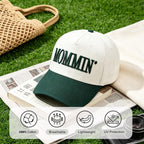 Women’s Mommin Trucker Hat – Vintage Two-Tone Ponytail Baseball Cap, Embroidered Adjustable Hat, Great Gift for Mom & Women Dark Green