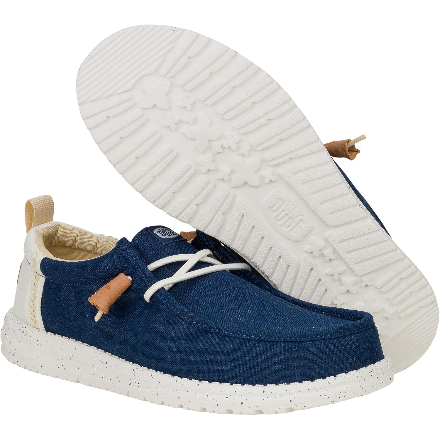 Heydude Men'S Wally Craft Linen Slip-On Loafers | Lightweight Comfortable Shoes | Travel Ready Casual Walking Sneakers
