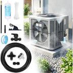 Air Conditioner Evaporative Cooling Kit, Ac Condenser Misting System With Water Filter And Pipe Cutter, Cooling System For Residential Sun-Exposed Condensers & High-Temperature Climate Homes