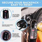 Clear Backpack Heavy Duty Xl - H18''Xw14''Xd8. Has Tsa Lock - Black | Pvc Transparent Backpack Has 2-Way Premium Zipper And Key Holder. Extra Large