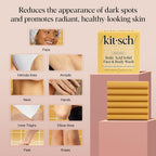 Kitsch Kojic Acid Soap – Turmeric Soap Bar With Hyaluronic Acid & Shea Butter – Brightening & Hydrating Body Wash & Face Wash For Dark Spots, Even Skin Tone & Natural Glow - Made In Usa - 4 Oz