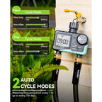 Rainpoint Water Timer For Garden Hose - 2 Zone Sprinkler Timer With Rain Delay/Manual Watering/Automatic Irrigation For Yard Lawn