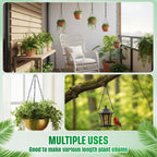 Eboot 2 Pcs Hanging Chain For Bird Feeders, Planters, Lanterns And Ornaments (Black,9.5 Inch)