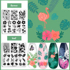 Biutee Nail Stamping Plates Set 15PCS Nail Stamping Kit with Nail Art Stamper & Scraper Nail Stamp Template Kit Lace Flower Butterfly Animal Pattern Nail Art Stencils for Manicure Salon Home DIY