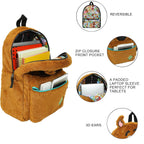 Scooby Doo Plush Scooby & Gang Adult 16.5" Reversible Backpack