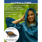 Frogg Toggs Ultra-Lite2 Waterproof, Breathable Rain Poncho, Adult And Youth Sizes