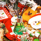 Reed Diffuser Set For Home, Citrus Scented Diffuser With 6 Diffuser Sticks, Home Fragrance Scent Essential Oil Stick Diffuser For Christmas Shelf Decor,3.4 Oz