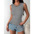 Zeagoo Womens Sleeveless Crewneck Ribbed Tank Tops Casual Basic Summer Top Slim Fitted Racerback Shirts