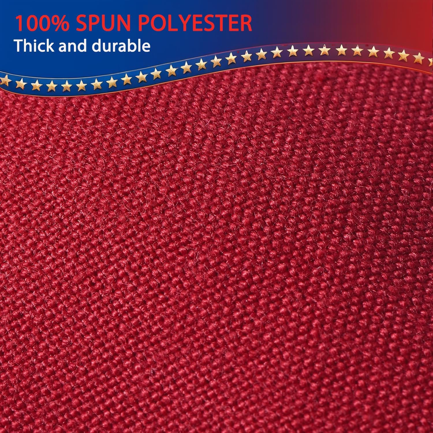 American Flag For Outside 3X5 Ft, Deluxe Heavy Duty Spun Polyster, Tearproof And Waterproof Super Tough Series, All Weather High Wind Usa Us Flag With Embroidered Stars, Sewn Stripes, Brass Grommets