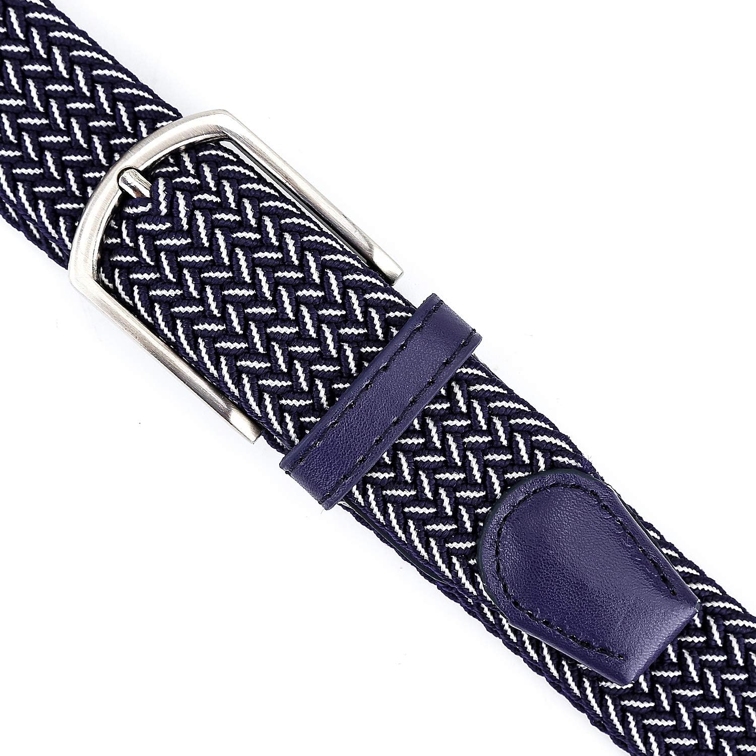Braided Canvas Woven Elastic Stretch Belts For Men/Women/Junior With Multicolored