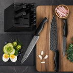Knife Set, 15-Piece Kitchen Knife Set With Built-In Sharpener Block, German High-Carbon Stainless Steel, Dishwasher Safe, For Home Cooks And Everyday Meal Prep