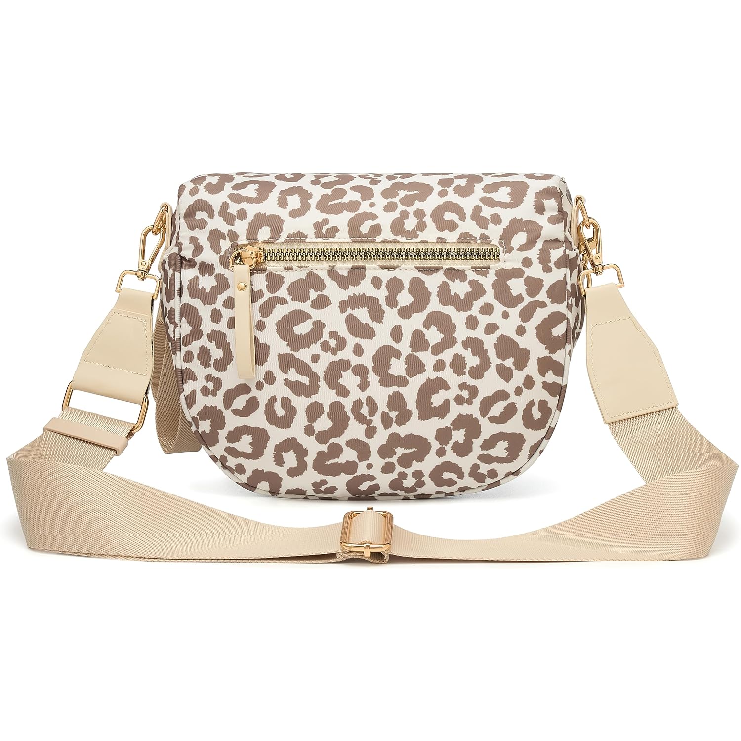 Spacious Checkered Nylon Crossbody Bag Bum Bag Checkered Handbags Wallets With Personalized Chain For Women