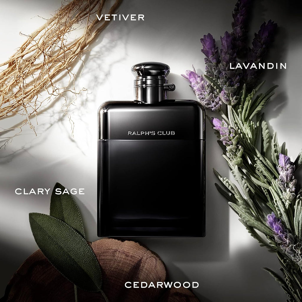 RALPH LAUREN FRAGRANCES - Ralph's Club - Eau de Parfum - Men's Cologne - Woody & Fresh - With Lavandin, Sage, Vetiver, and Cedarwood - Medium Intensity