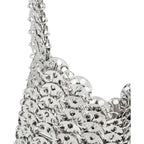 Women'S Metallic Disc Party Handbag - Metal Sequin Top Handle Bag For Parties