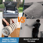 Foam Mattress Vacuum Bag With 4 Adjustable Packing Straps For Moving, Storage, Shipping, Vacuum Seal Mattress Bag With Packaging Straps (Queen/Full/Full-Xl)